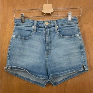 NWOT High Rise Light Denim Shorts